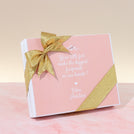 Baby girl personalized baby feet designed chocolate hard box