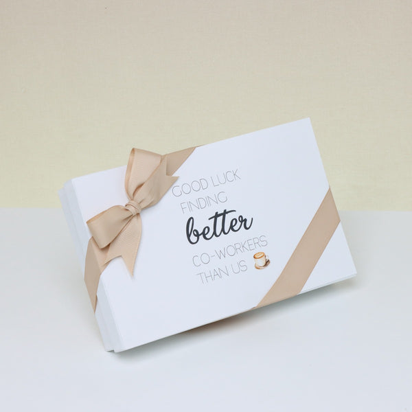 Good luck finding better co-worker than us 15piece premium chocolate hard box