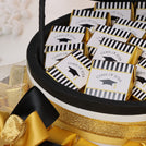 Graduation designed premium chocolate large leather tray