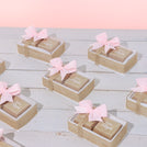 Set of 20 Baby rustic personalized chocolate view top box
