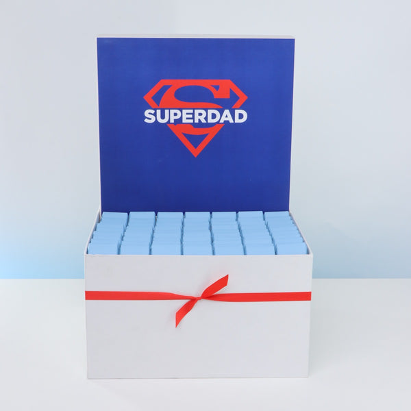 Father's day "Super dad" designed chocolate extra large hamper
