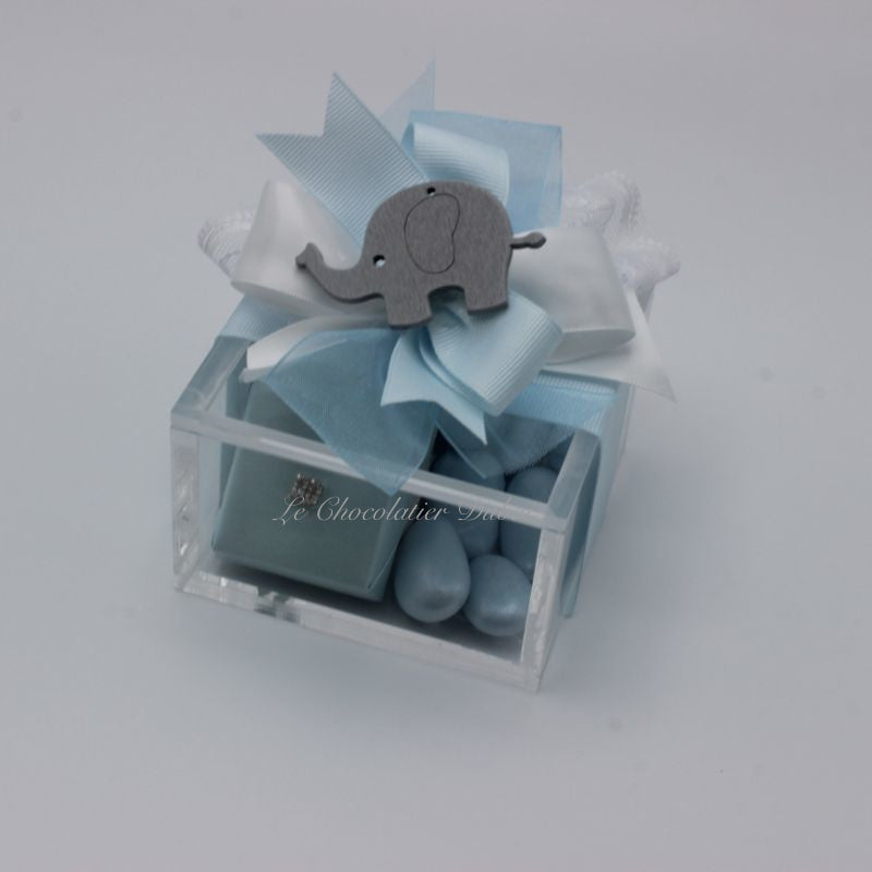 BABY ACRYLIC ELEPHANT DECORATED CHOCOLATE ACRYLIC BOX