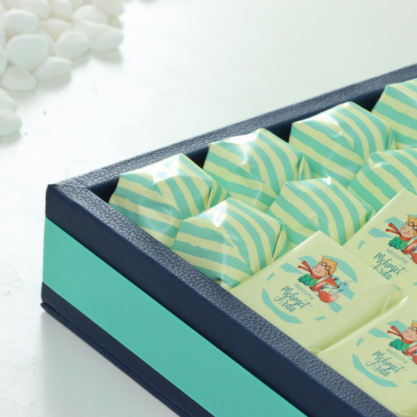 Baby little prince designed personalized premium chocolate large leather tray