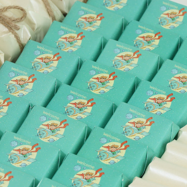 Baby little prince designed personalized premium chocolate large leather tray