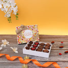 Happy diwali floral designed 12- piece premium chocolate hard box