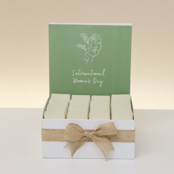 International women's day minimalist design premium chocolate medium hamper