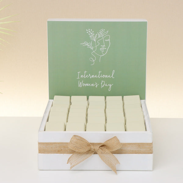 International women's day minimalist design premium chocolate large hamper