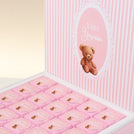 Baby girl teddy designed personalized chocolate large hamper