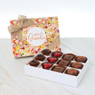 Happy diwali floral designed 12- piece premium chocolate hard box