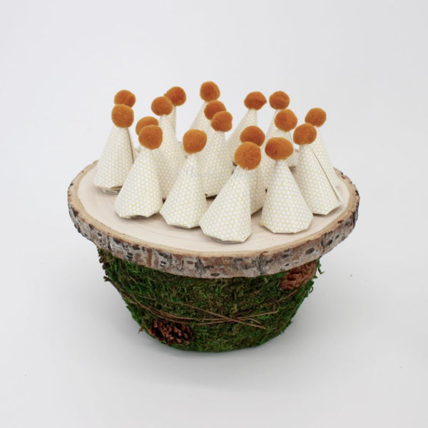 Baby boy "winnie the pooh" theme chocolate wood stand for rent.