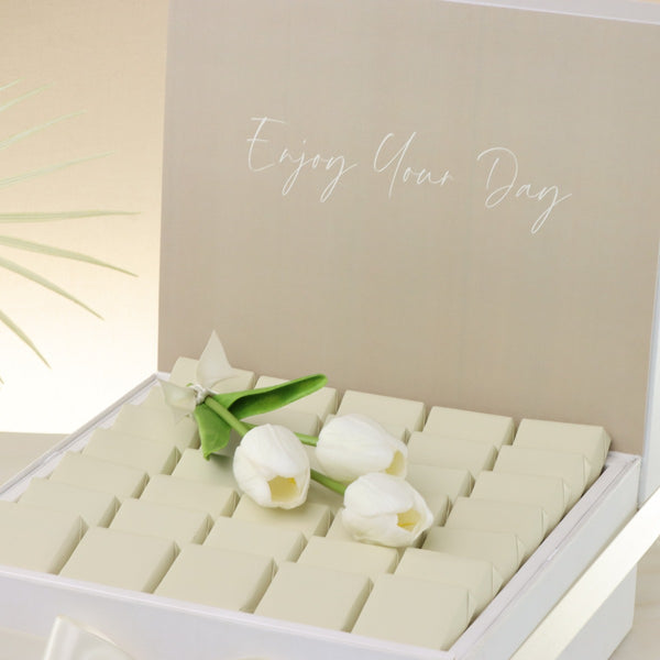 Enjoy your day minimalist designed premium chocolate large hamper