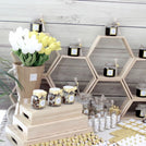 Luxury rustic honey bee theme decorated chocolate & giveaway dessert table