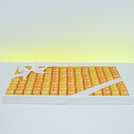 Corporate branded premium chocolate large leather tray