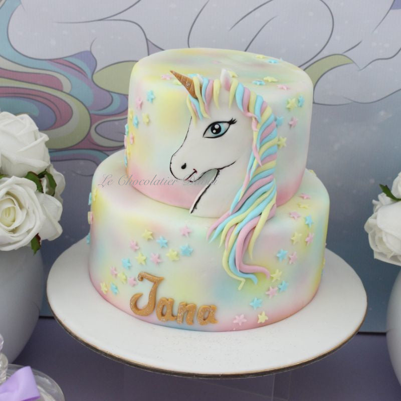 Baby unicorn theme dessert table