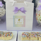 Baby unicorn theme dessert table