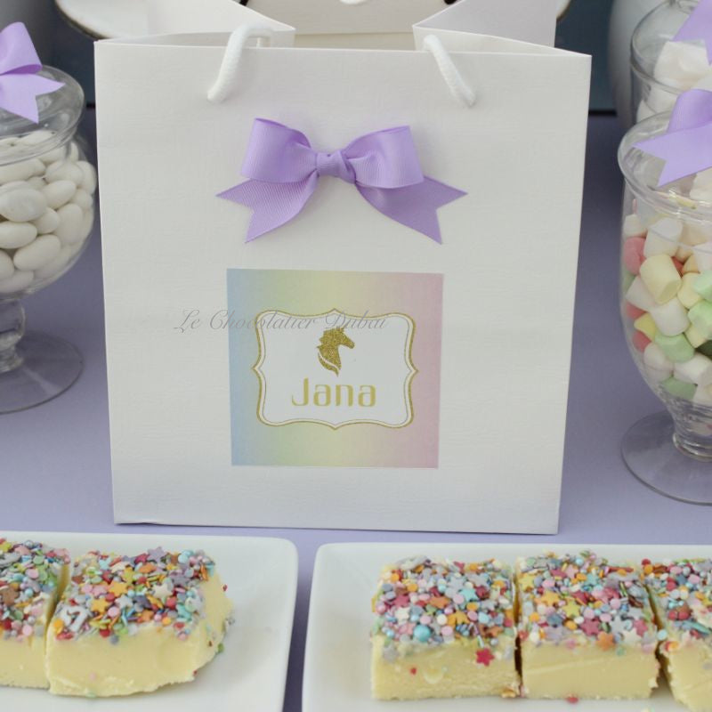 Baby unicorn theme dessert table