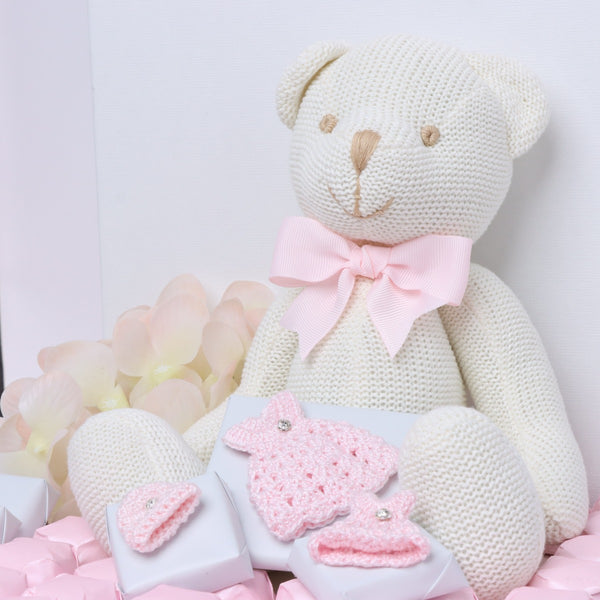 Baby girl teddy decorated chocolate extra large hamper
