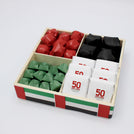National day designed premium chocolate sectioned wood tray