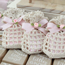 Set of 20 Flower decorated loose chocolate crochet bag