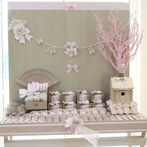 Baby rustic theme crochet decorated c...