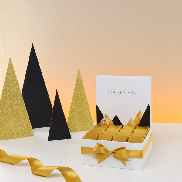 Congrats geometric designed chocolate medium hamper