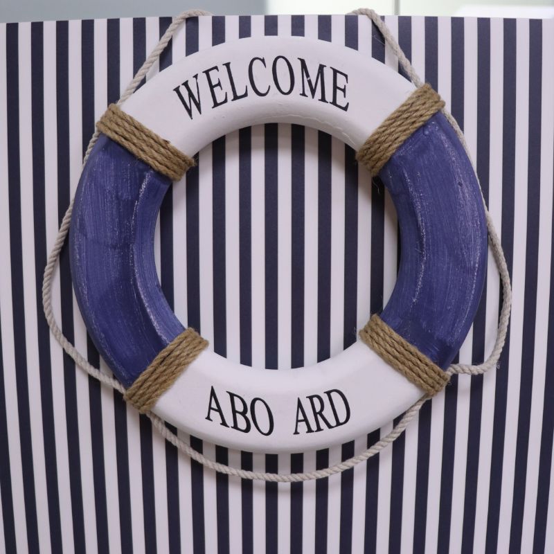 Baby boy nautical theme decorated chocolate wood stand