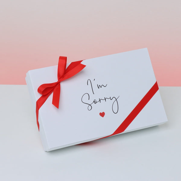 I'm sorry minimalist designed 15-piece chocolate hard box