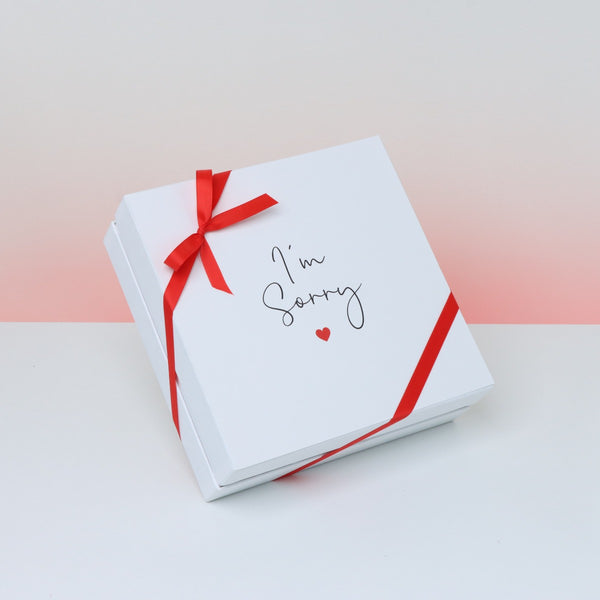 I'm sorry minimalist designed 2-layer chocolate hard box