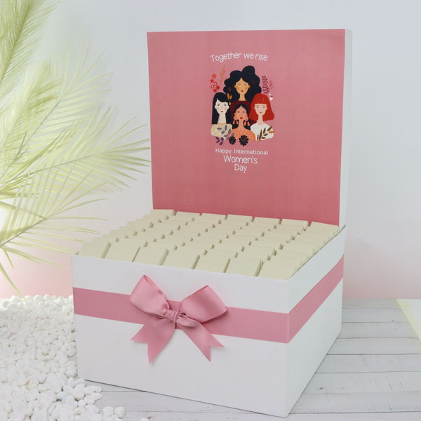 "Together we rise" international women's day designed premium chocolate extra large hamper