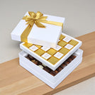 Keep up the good work classic gold designed 2-layer premium chocolate hard box