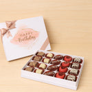 Happy birthday stain taupe designed 20P premium chocolate hard box
