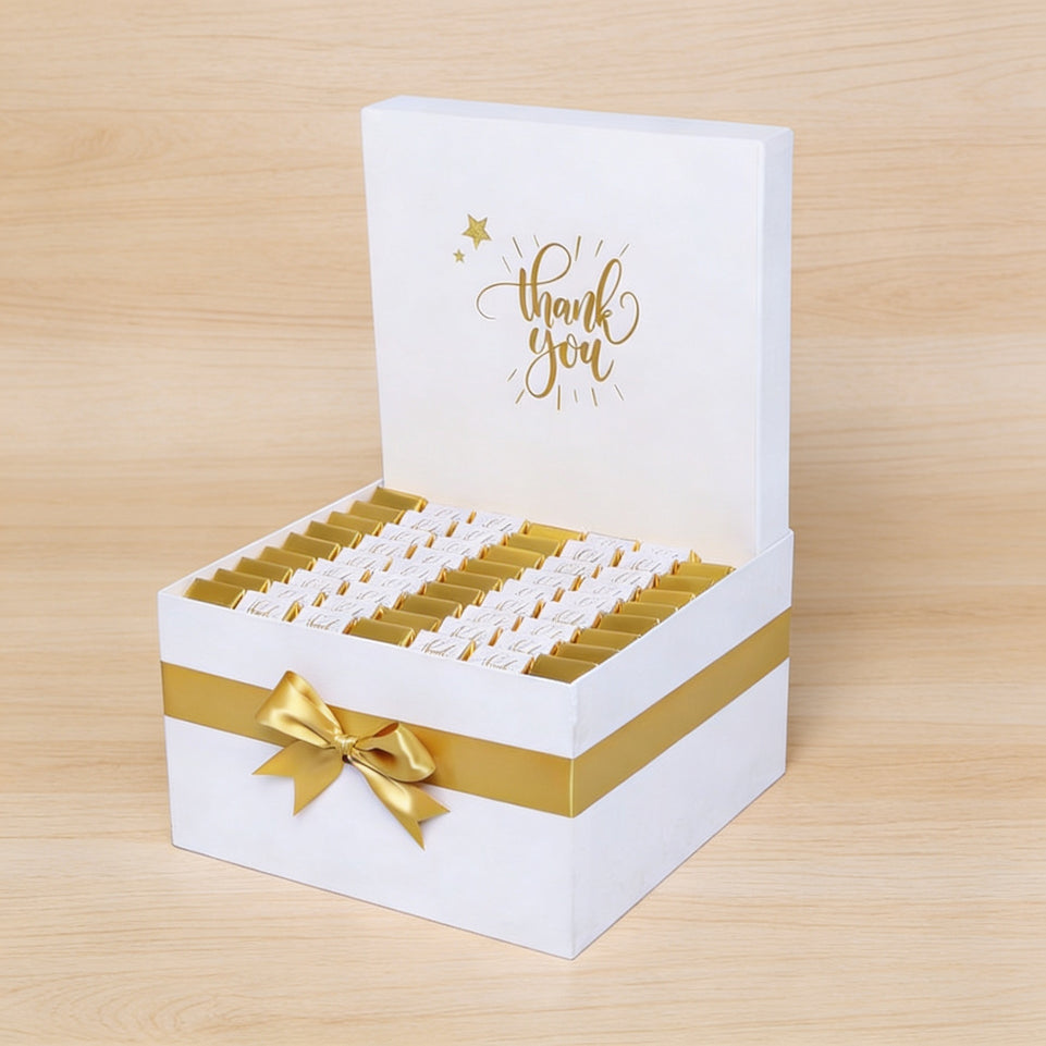 "Thank you" sun streak designed premium chocolate extra large hamper