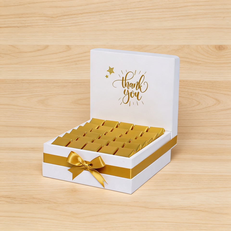 "thank you" sun streak designed premium chocolate large hamper