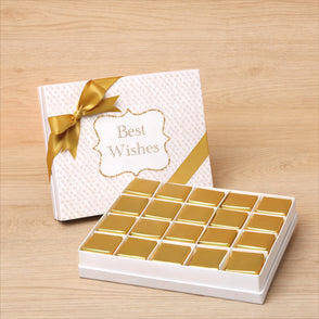 Best wishes neutral 20p chocolate har...