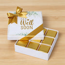 Get well soon eucalyptus designed 9-piece chocolate hard box