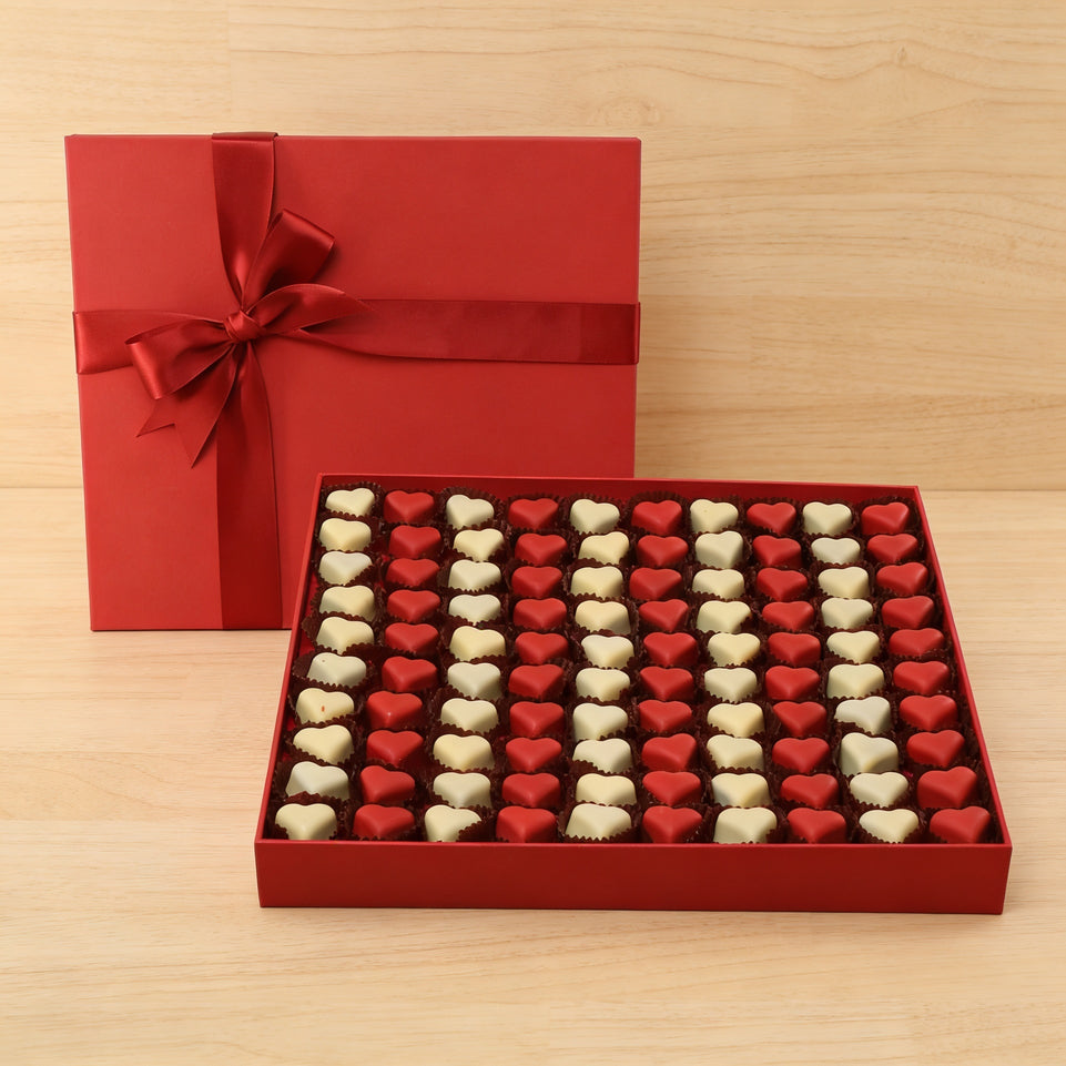 Happy Valentines Day premium heart chocolate 42P hard box