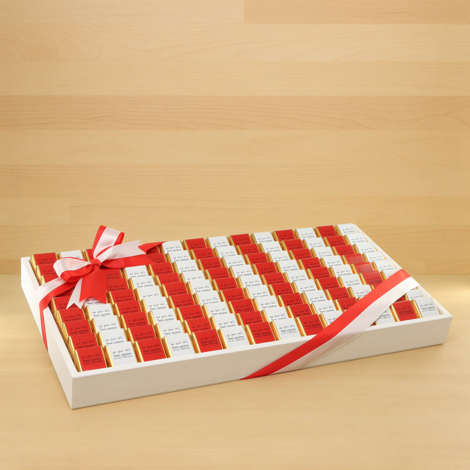 Corporate customized premium chocolate large leather tray