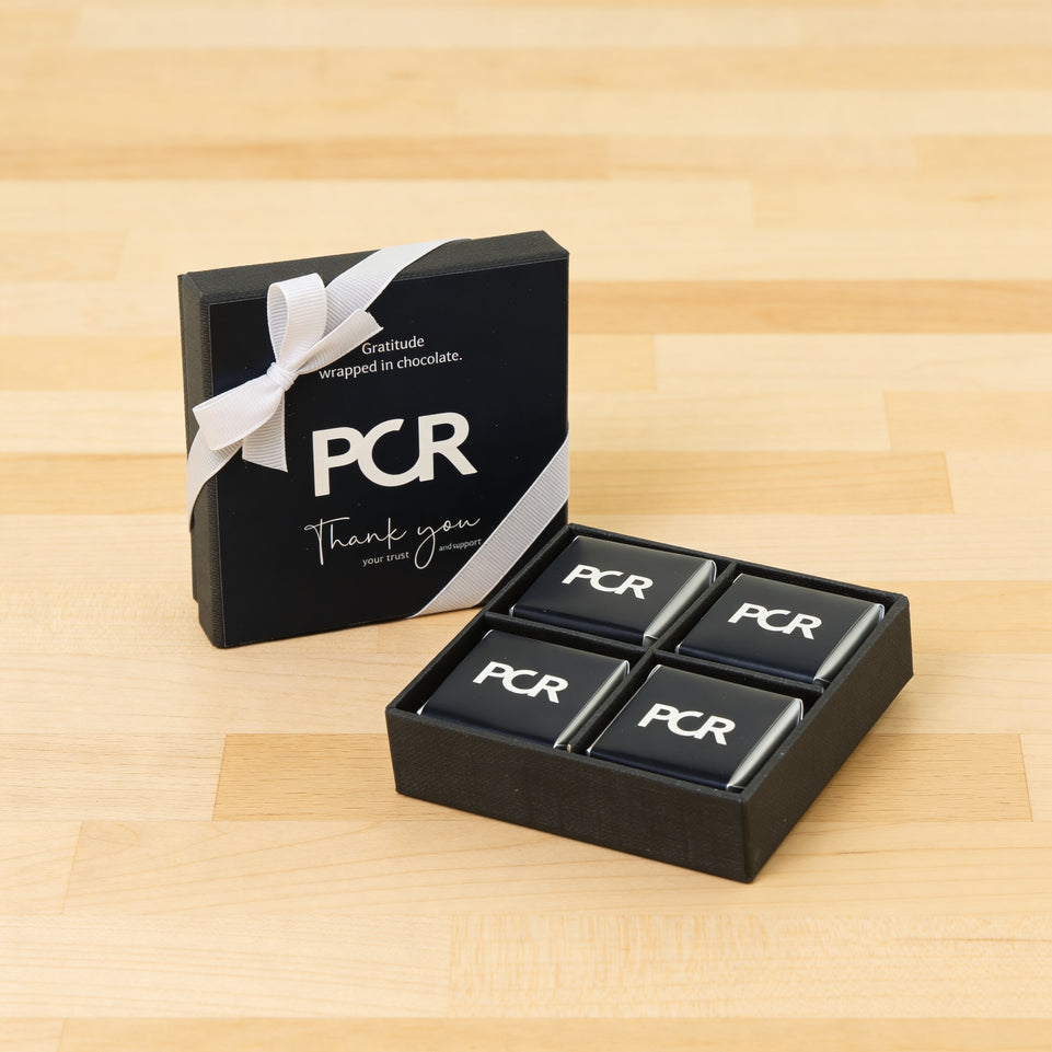 Set of 15 Corporate customized premium chocolate 4P hard box
