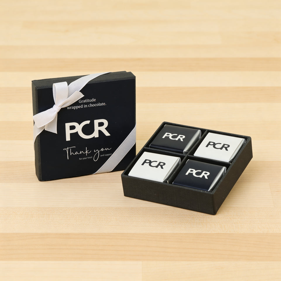 Set of 15 Corporate customized premium chocolate 4P hard box
