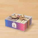 Corporate customized happy diwali festival of lights design premium chocolate gift acrylic box