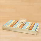 Baby boy acrylic crown decorated premium chocolate leather