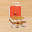 Happy Diwali festival of lights designed premium chocolate small hamper