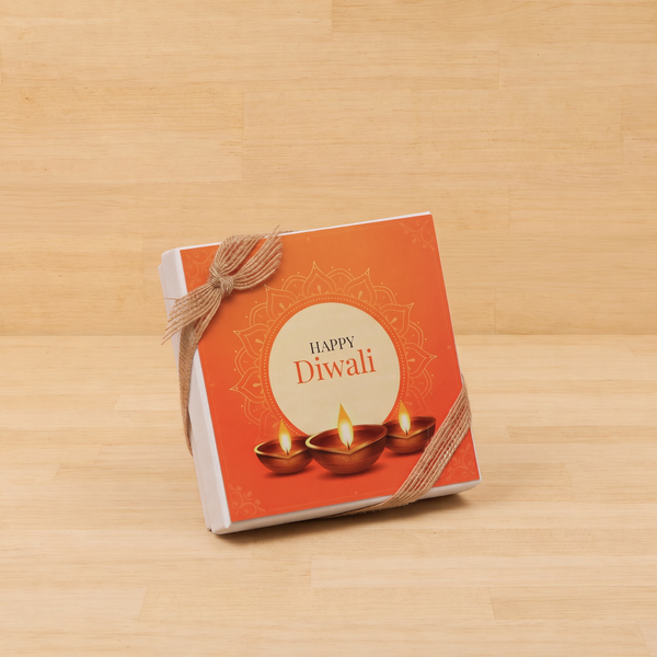 Set of 15 Happy diwali golden candle designed premium chocolate 4P hard box