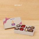 Set of 6 Happy diwali candle designed premium chocolate 8P hard box