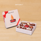 Happy Diwali candle designed premium chocolate 9P hard box