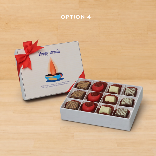 Happy diwali candle designed premium chocolate 12P hard box