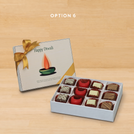 Happy diwali candle designed premium chocolate 12P hard box