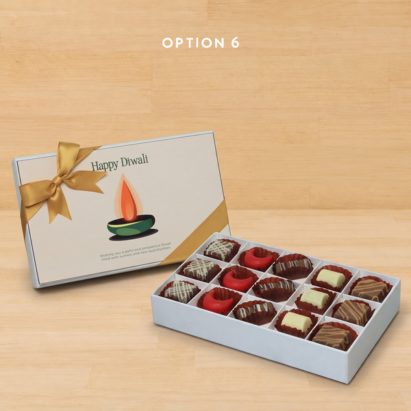Happy diwali candle designed premium chocolate 15P hard box