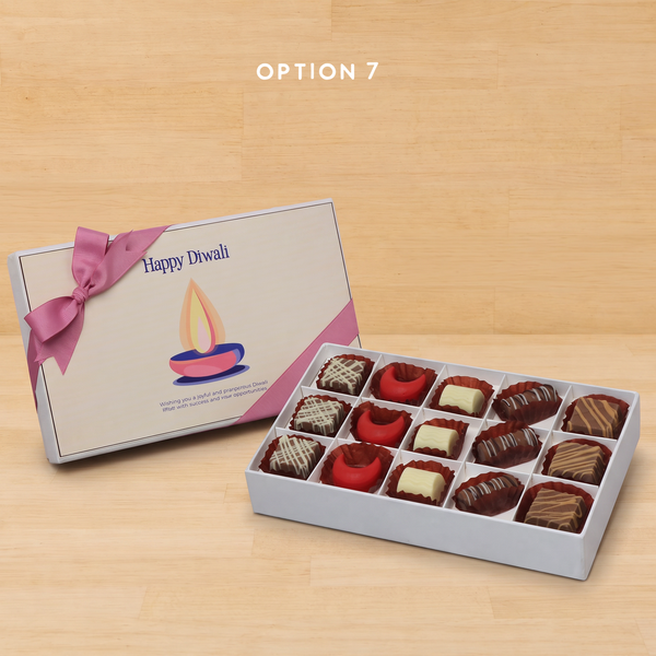 Happy diwali candle designed premium chocolate 15P hard box