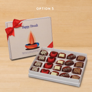 Happy diwali candle designed premium chocolate 20P hard box
